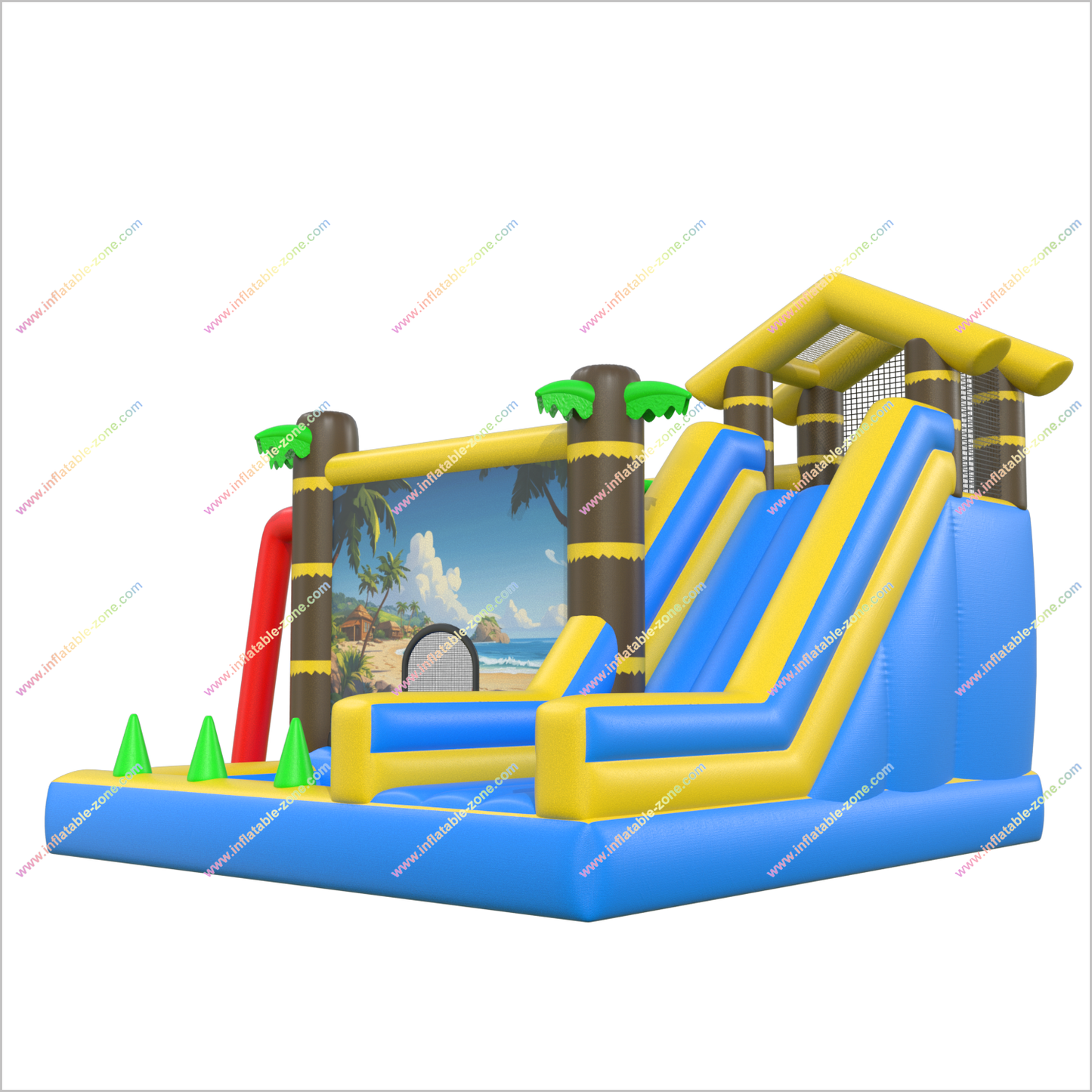 Beach Theme Party Inflatable Bounce House And Pool Tropical Combo Bouncy Castle Slide To Buy Jumping Zone Near Me