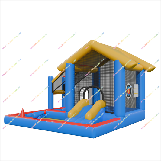 Inflatable Playhouse Indoor Mini Water Slide Blow Up Jumping House Inflatable Splash Pools Fun Activities Outside
