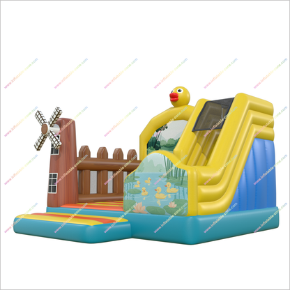 Duck Inflatable Bouncy Houses With Slides Combo Celebration Bouncing Castles Jumper Slides For Rent - Inflatable-Zone