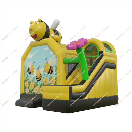Bee Party Decorations Inflatable Bounce House Slides Home Gym Combo Bouncy Castle With Slide For Sale - Inflatable-Zone