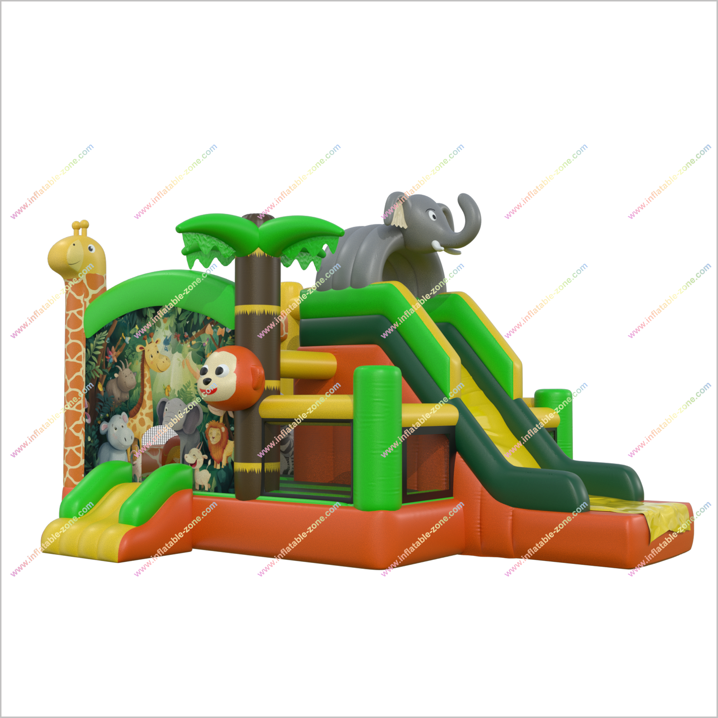 Outdoor Events Today Purchase Bounce House With Slide Combo Animals Inflatable Castle For Sale Bouncy Slide Hire - Inflatable-Zone