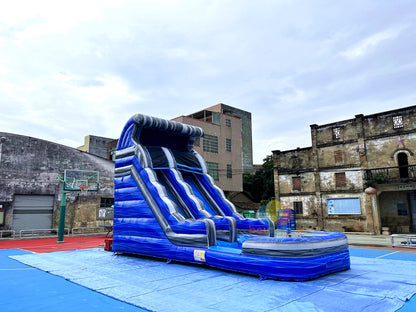 Fun Outdoor Commercial Inflatable Water Slide Wet & Dry Bounce House with Pool