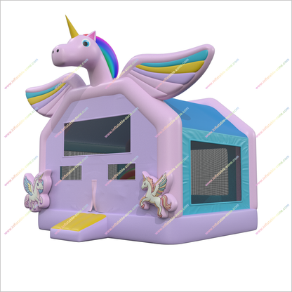 Unicorn Bounce House Inflatables Play Outdoor Family Fun Near Me Inflatable Bouncy Castle For Sale - Inflatable-Zone