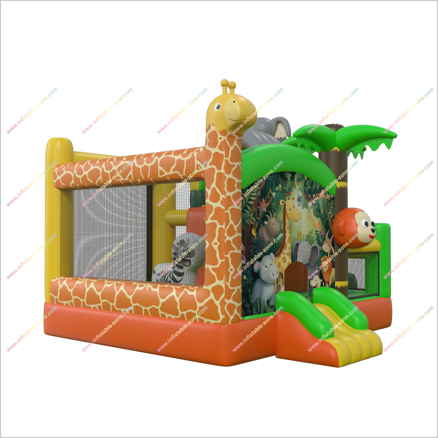 Outdoor Events Today Purchase Bounce House With Slide Combo Animals Inflatable Castle For Sale Bouncy Slide Hire - Inflatable-Zone