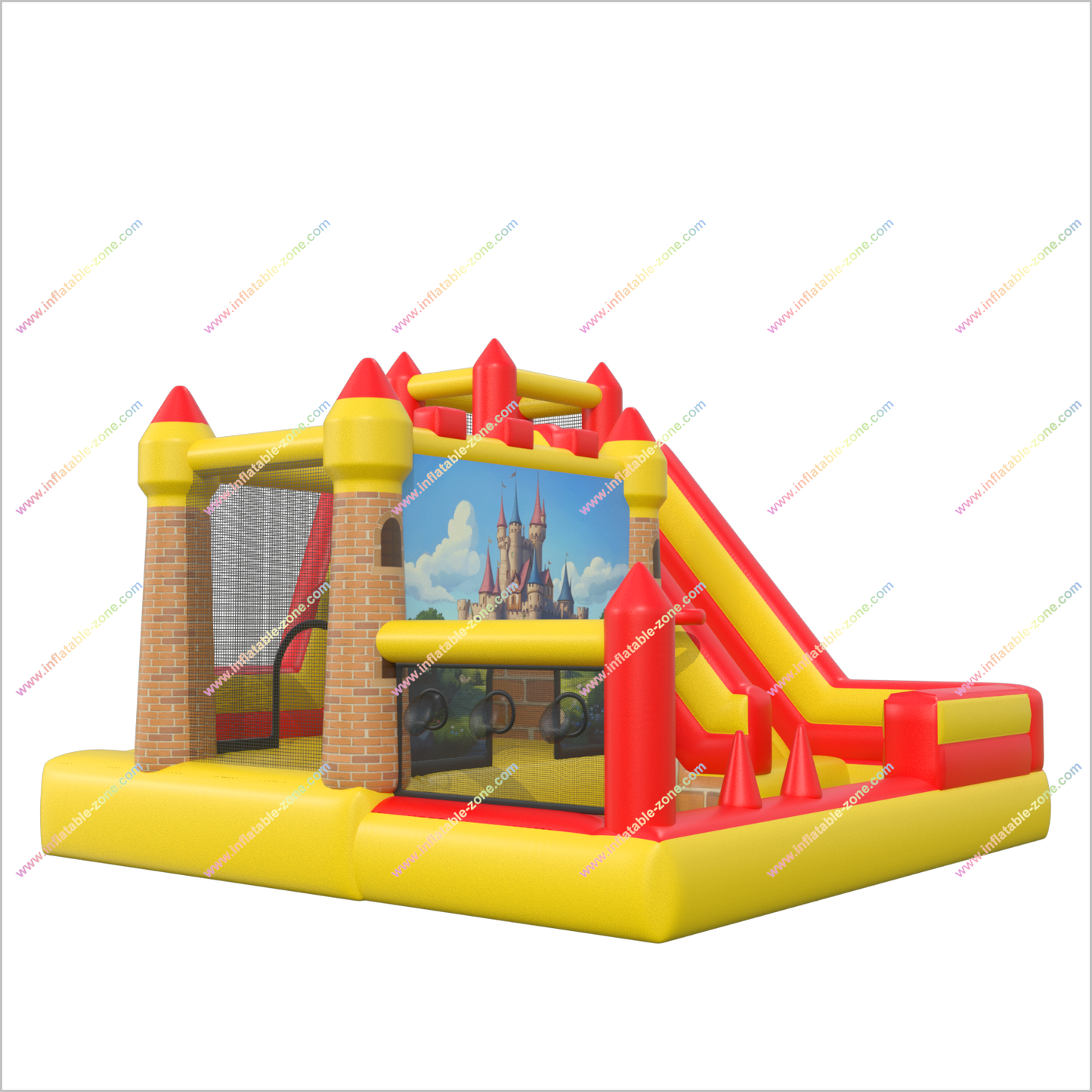 Childrens Bounce Houses Inflatable Slide Hire Near Me Party Entertainment Ideas Big Slide Bouncy Castle Combo Zone