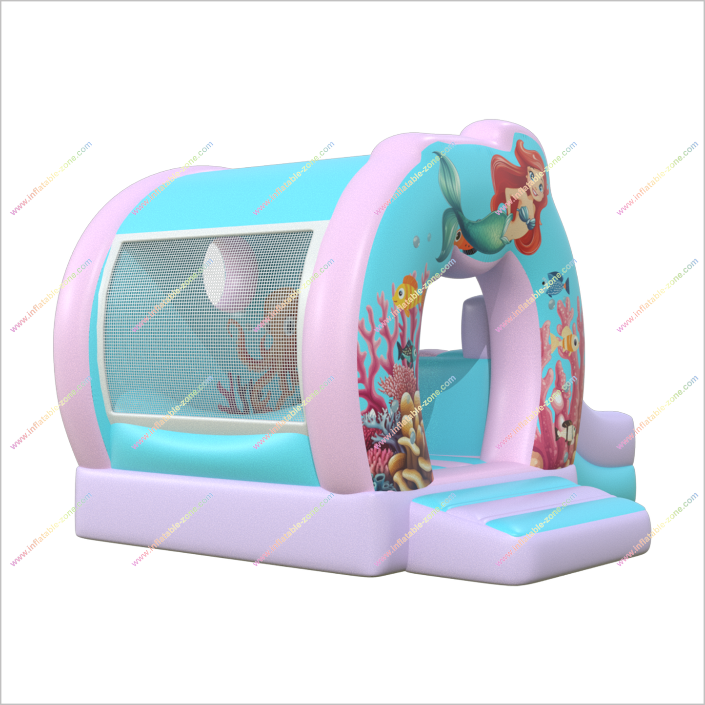 Ocean Under The Sea Inflatable Castle Indoor Jumper With Slide Rental Small Combo Slide Bounce House For Sale - Inflatable-Zone