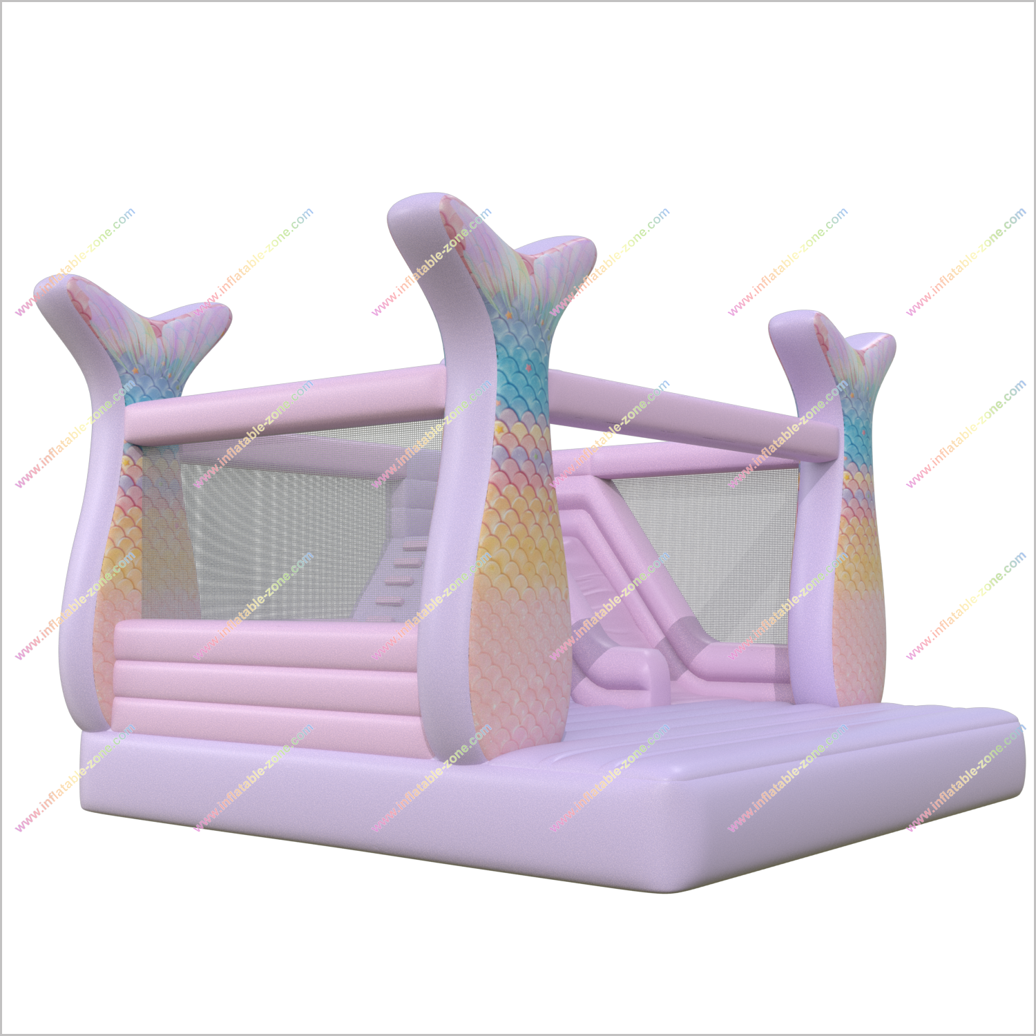 Princess Inflatable Bouncy House With Slides Combo Bouncer Mermaid Jumping Castle Inflatable Slides Rentals - Inflatable-Zone