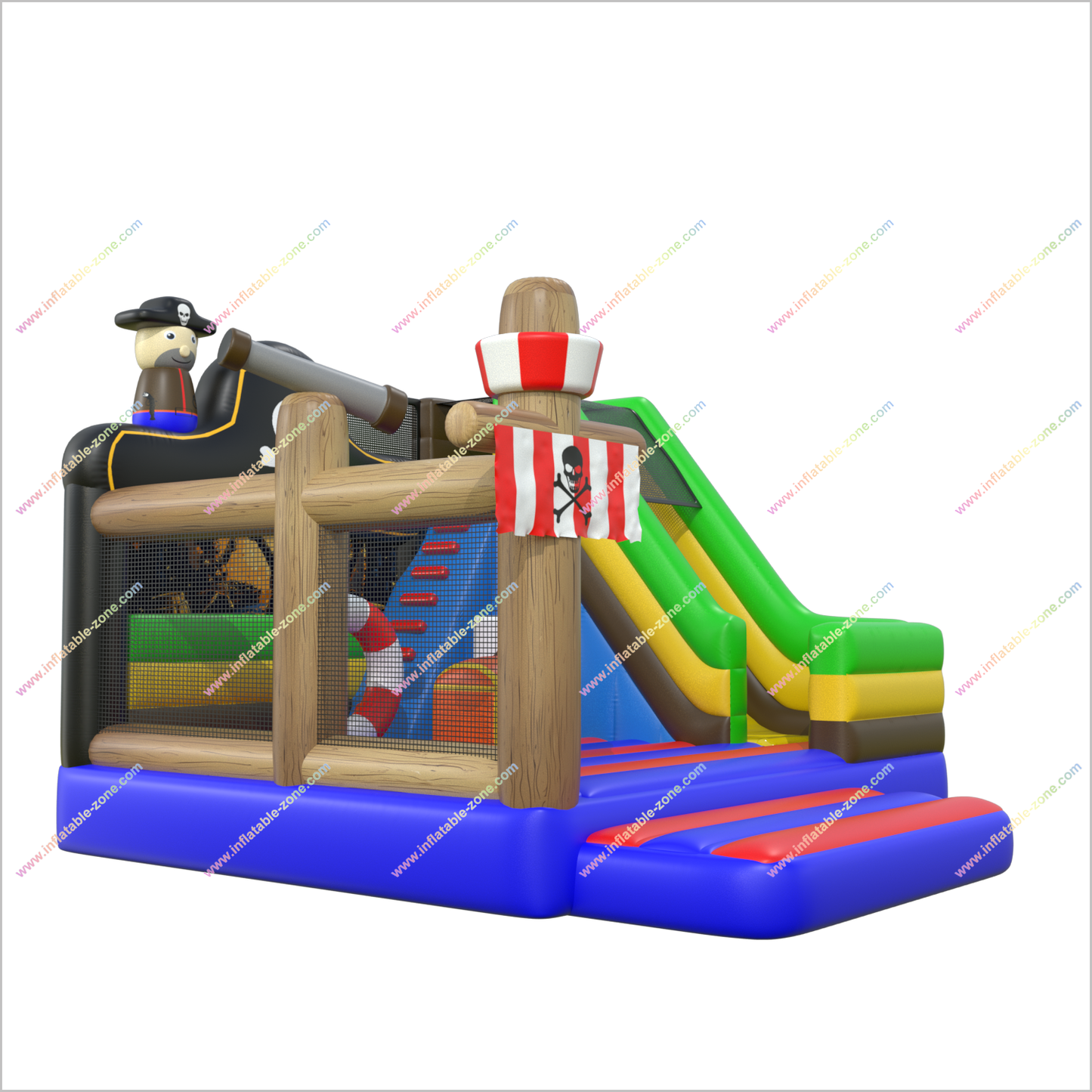 Pirate Theme Party Inflatable Castle Rental Bounce Houses Slide Combo Inflatables Commercial Jumpers For Sale - Inflatable-Zone