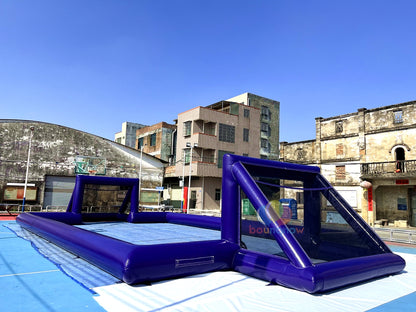16x8M Kids Inflatable Soccer Playground Outdoor FunEquipment  Great for Parties & Football Field Games