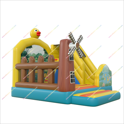 Duck Inflatable Bouncy Houses With Slides Combo Celebration Bouncing Castles Jumper Slides For Rent - Inflatable-Zone