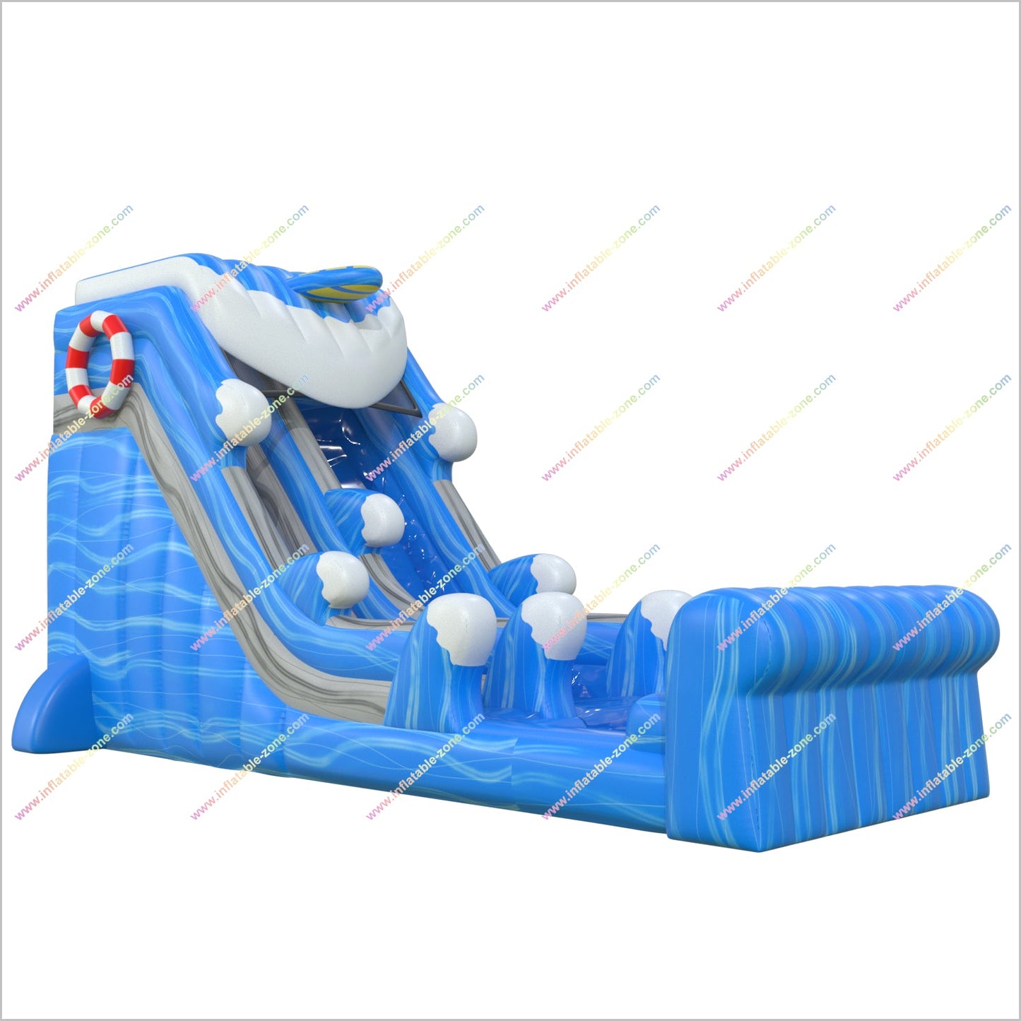 Ocean Waves Waterslides Pool Awesome Backyard Playgrounds Inflatable Water Slide Pool For Sale