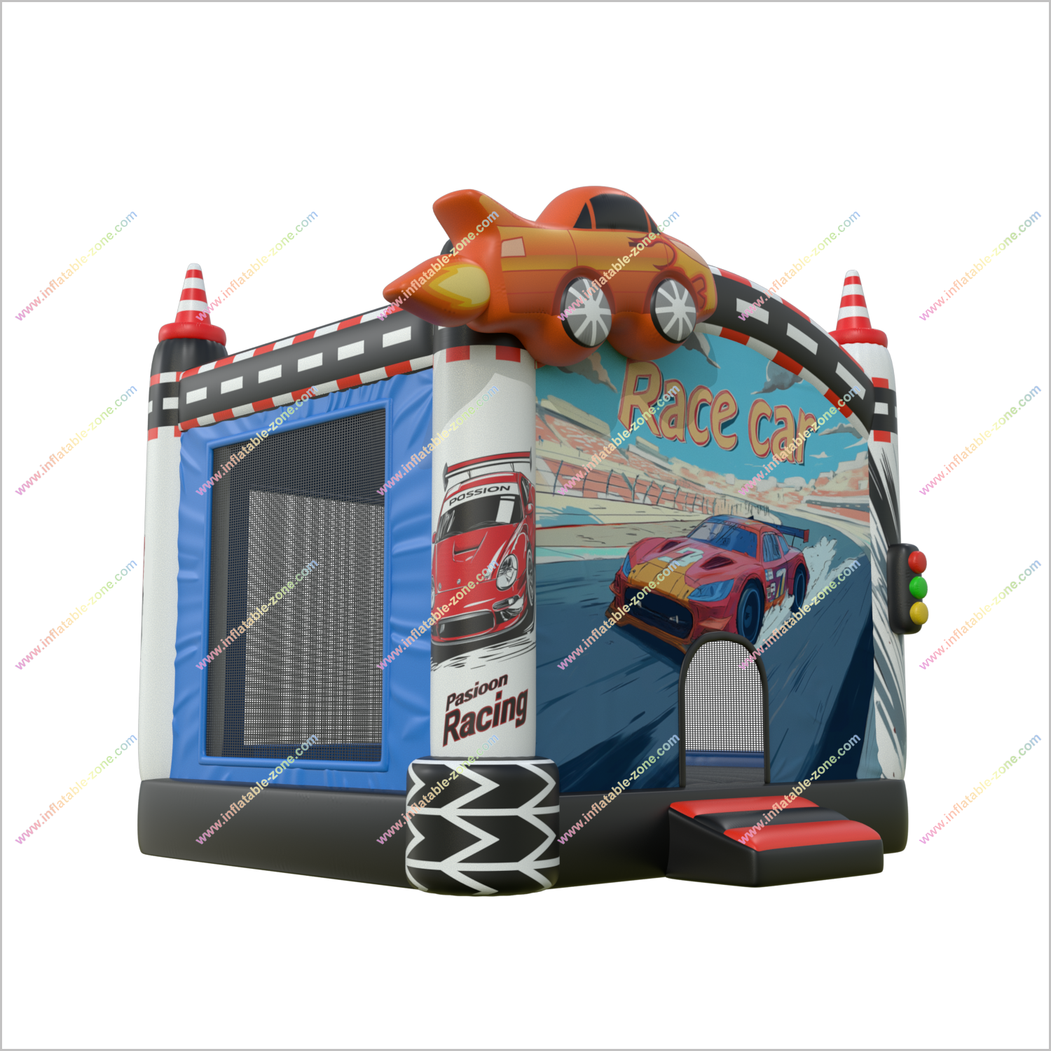 Race Car Themed Bounce House For Teenager Outdoor Inflatable Park Bouncy Castle Soft Play Hire - Inflatable-Zone