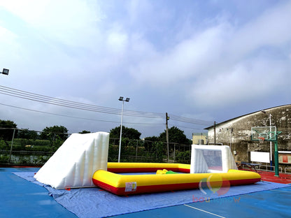Fun Inflatable Soccer Field Outdoor Sports Adventure Ideal for Kids and Adults
