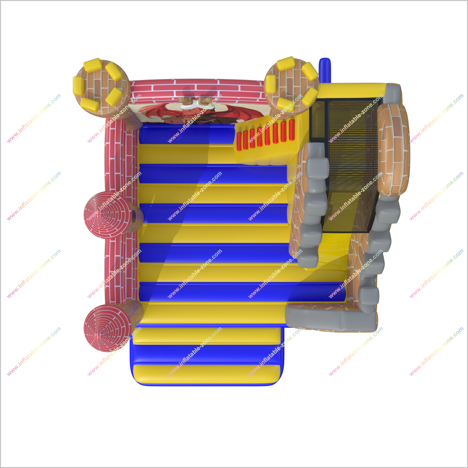 Fun Medieval Combo Castle Slide Bounce House Epic Inflatables And Soft Play Fierce Dragon Jumping Bouncer For Rent - Inflatable-Zone