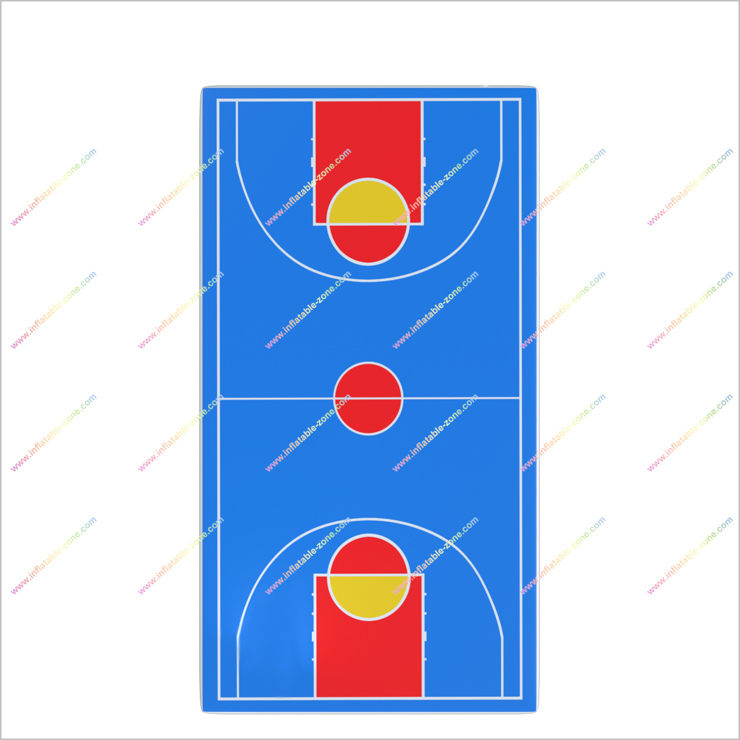 Portable Basketball Court Inflatable Gymnastics Equipment Adult Trampoline Park Inflatable Basketball Court For Sale