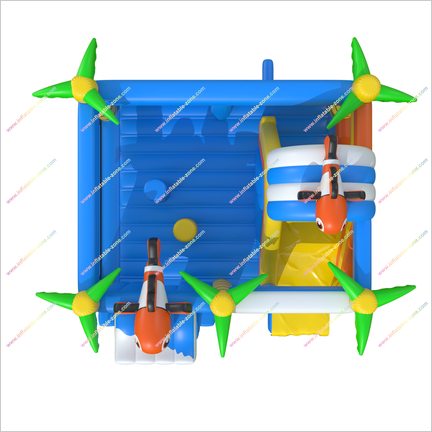 Inflatables Palm Trees Bounce House Slides Rentals Friendly Fish Happy Hop Bouncy Castle And Slide Combo Inflatable