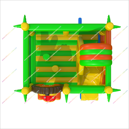 Jungle Lion Inflatable Jumping Castle Target Bouncy Slide Rental Inflatable Combo Bounce House With Slide Inside