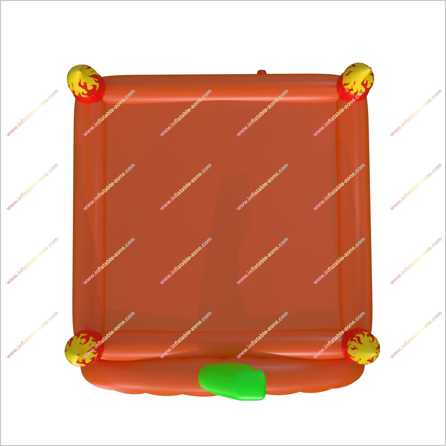 Giant Pumpkin Inflatable Bounce House With Flaming Pillars Party Halloween Jumping Castles For Hire Near Me