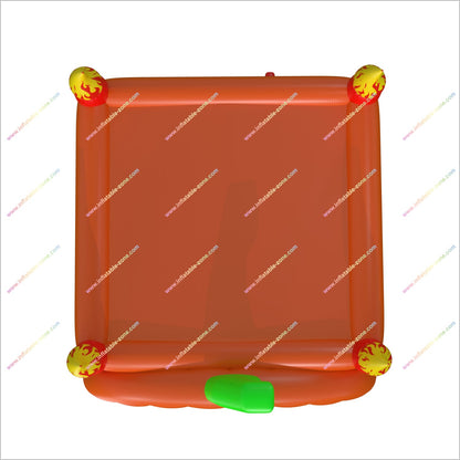 Giant Pumpkin Inflatable Bounce House With Flaming Pillars Party Halloween Jumping Castles For Hire Near Me