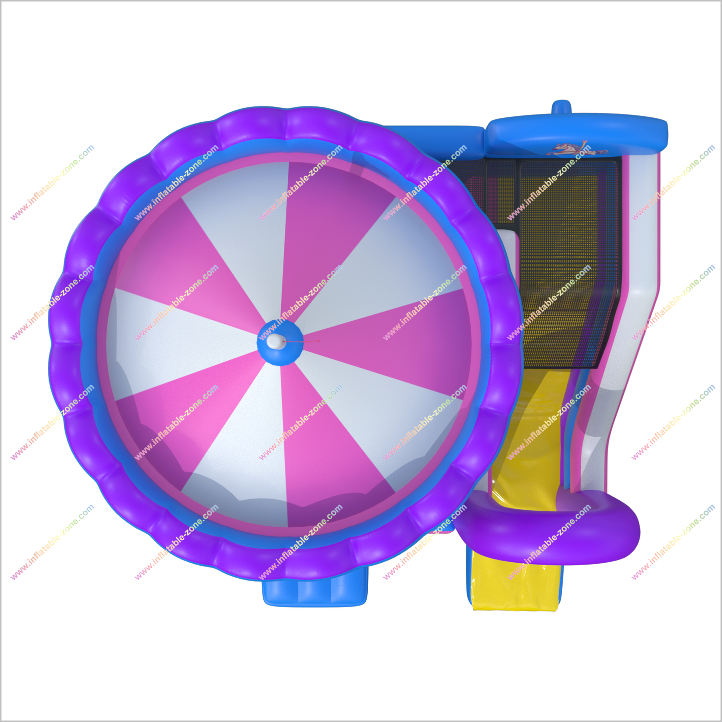 Inflatable Carousel Bounce House And Slide Combo Near Me Outdoor Inflatable Play Area Bouncy Castle Slide Sale
