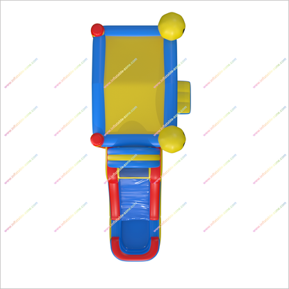 Happy Faces Water Bouncy Castle Rental Inflatable Pool And Slide Joy Combo Water Slide Bounce Houses