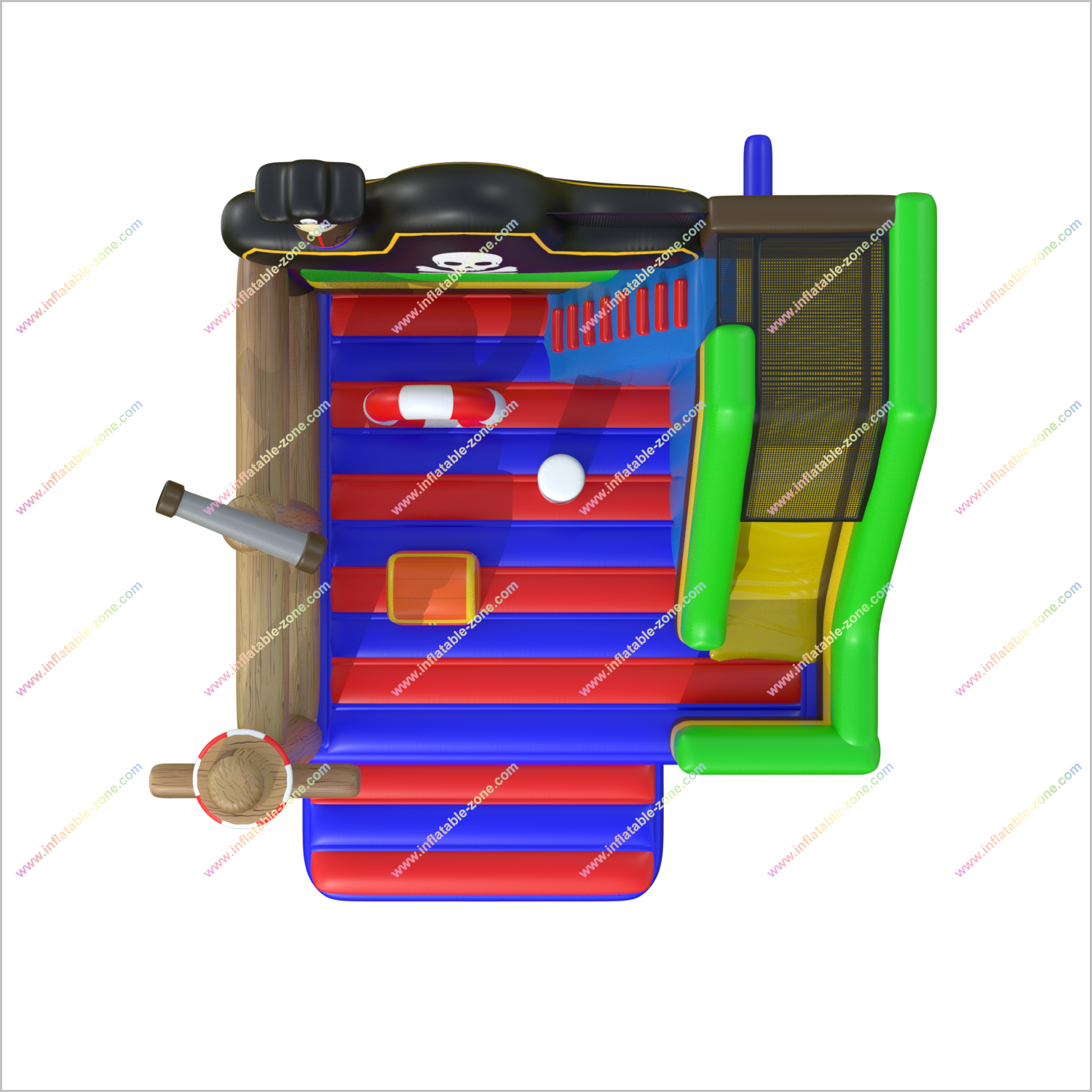 Pirate Theme Party Inflatable Castle Rental Bounce Houses Slide Combo Inflatables Commercial Jumpers For Sale - Inflatable-Zone