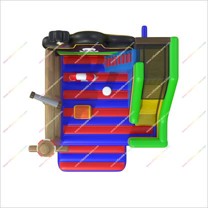 Pirate Theme Party Inflatable Castle Rental Bounce Houses Slide Combo Inflatables Commercial Jumpers For Sale - Inflatable-Zone