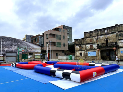 Event-Ready Inflatable Soccer Playground  Inflatable Soccer Fun Arena Outdoor Excitement Fun for Everyone