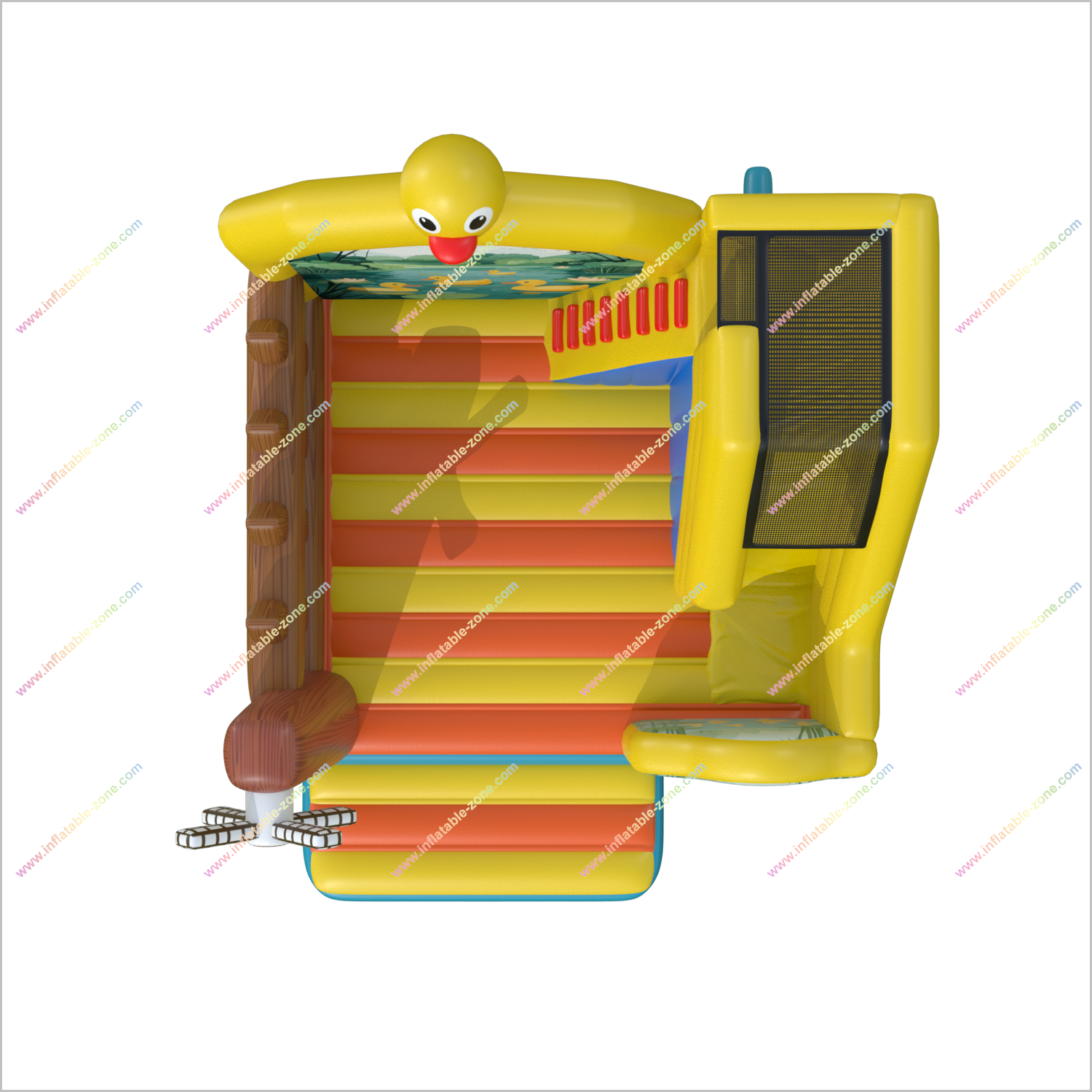 Duck Inflatable Bouncy Houses With Slides Combo Celebration Bouncing Castles Jumper Slides For Rent - Inflatable-Zone