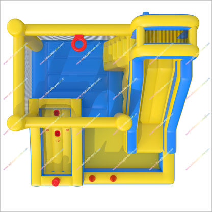 Buy Blow Up Bounce House Inflatable Sports Combo Obstacle Games Fun Bouncy Castles Tall Inflatable Slide