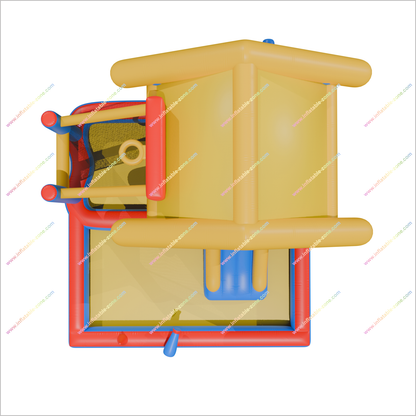 Inflatable Playhouse Indoor Mini Water Slide Blow Up Jumping House Inflatable Splash Pools Fun Activities Outside