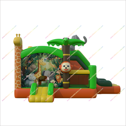 Outdoor Events Today Purchase Bounce House With Slide Combo Animals Inflatable Castle For Sale Bouncy Slide Hire - Inflatable-Zone