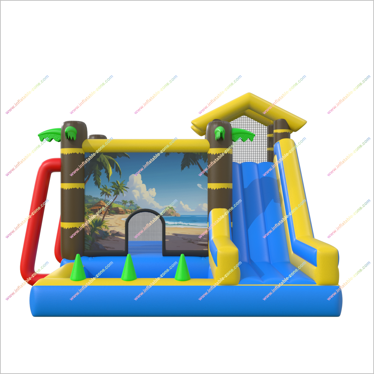Beach Theme Party Inflatable Bounce House And Pool Tropical Combo Bouncy Castle Slide To Buy Jumping Zone Near Me