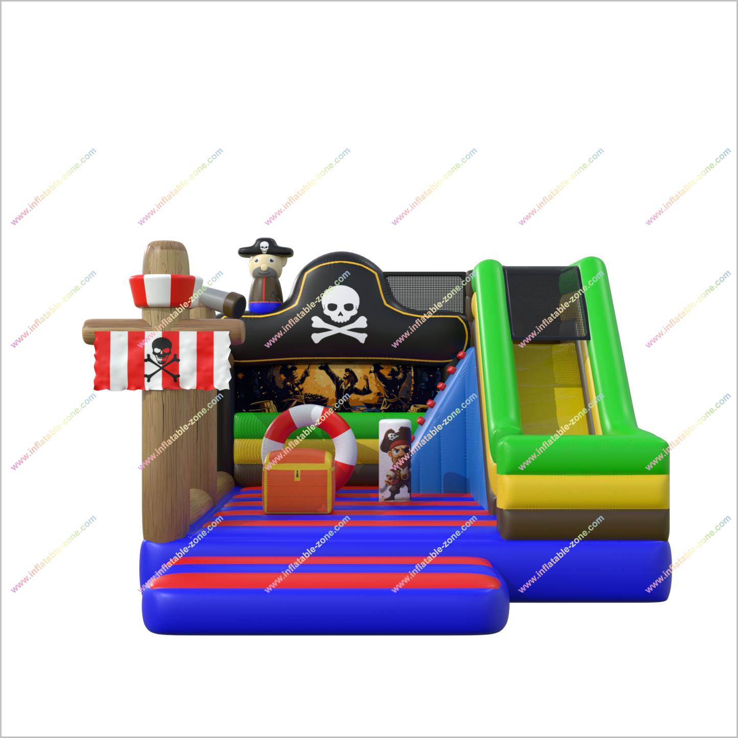 Pirate Theme Party Inflatable Castle Rental Bounce Houses Slide Combo Inflatables Commercial Jumpers For Sale - Inflatable-Zone