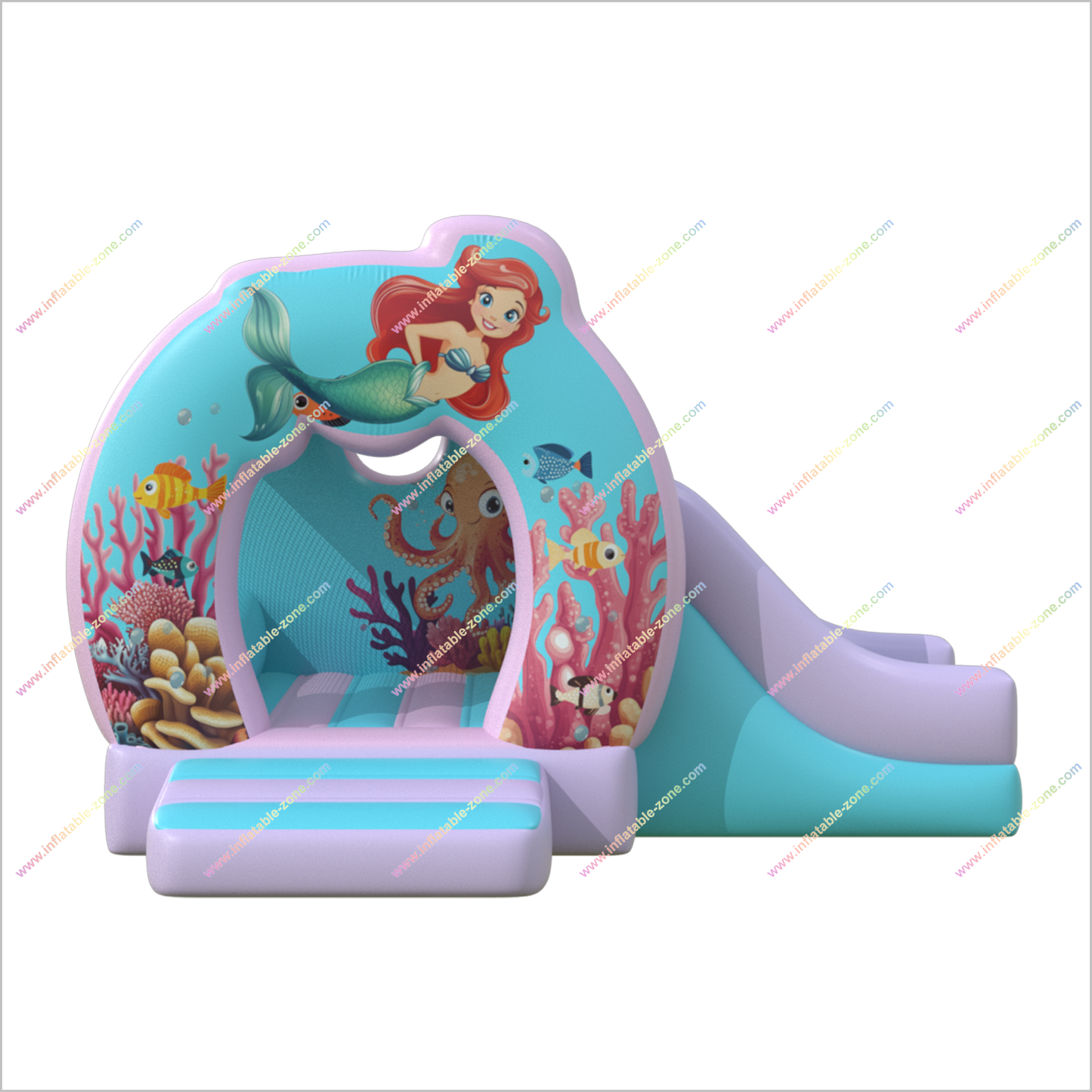 Ocean Under The Sea Inflatable Castle Indoor Jumper With Slide Rental Small Combo Slide Bounce House For Sale - Inflatable-Zone