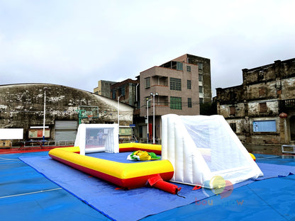 Fun Inflatable Soccer Field Outdoor Sports Adventure Ideal for Kids and Adults