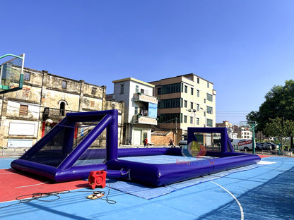 16x8M Kids Inflatable Soccer Playground Outdoor FunEquipment  Great for Parties & Football Field Games