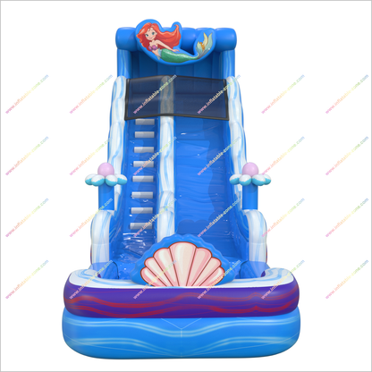 Ariel Little Mermaid Inflatable Water Slide For Rent Near Me Fun Splash Water Park Waterslide To Pool