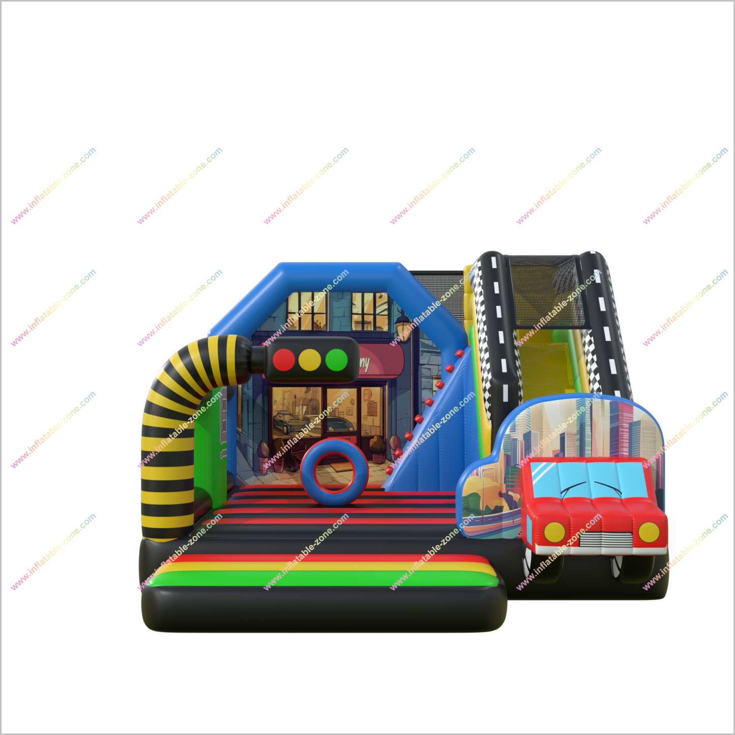 Car Party Bounce House And Slides Combo Inflatable Small Jumping Castle With Slide Blow Up Bouncers For Sale - Inflatable-Zone