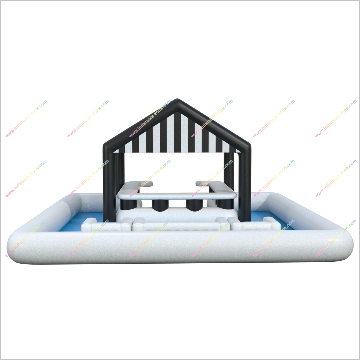Water Rides Inflatable Pool Bar With Seats Leisure Sports Entertainment Floating Bar Table For Pool - Inflatable-Zone