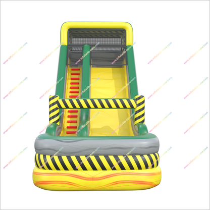 Toxic Blast Inflatable Water Slide Garden Affordable Playground Equipment Blow Up Water Slides For Pools