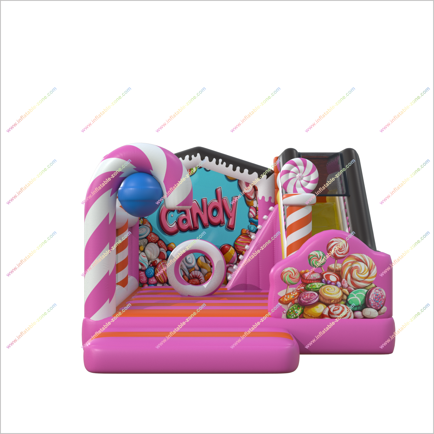 Candy Party Teenager Bounce House Inflatable Slide Sweet Combo Bouncy Castle Parks Jumpers With Slide Rental - Inflatable-Zone