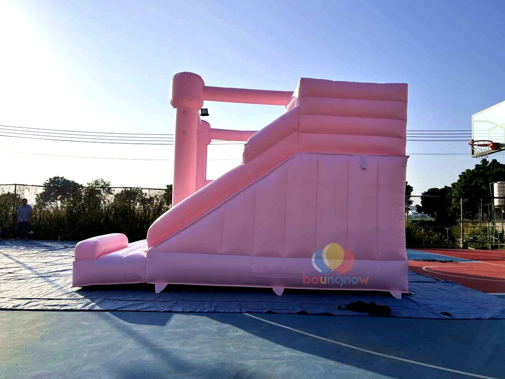 Large Pink Bounce House Safe and Fun Inflatable Perfect for Kids' Parties and Events
