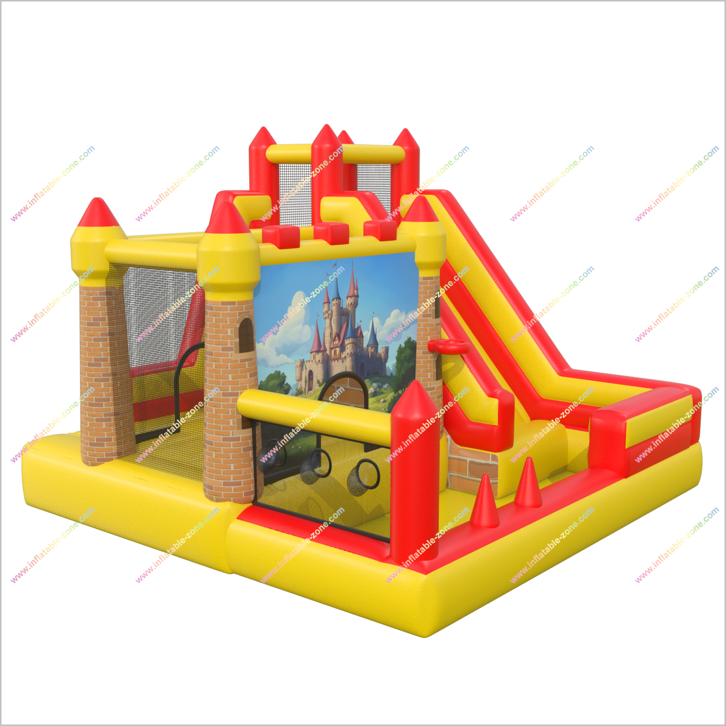 Childrens Bounce Houses Inflatable Slide Hire Near Me Party Entertainment Ideas Big Slide Bouncy Castle Combo Zone