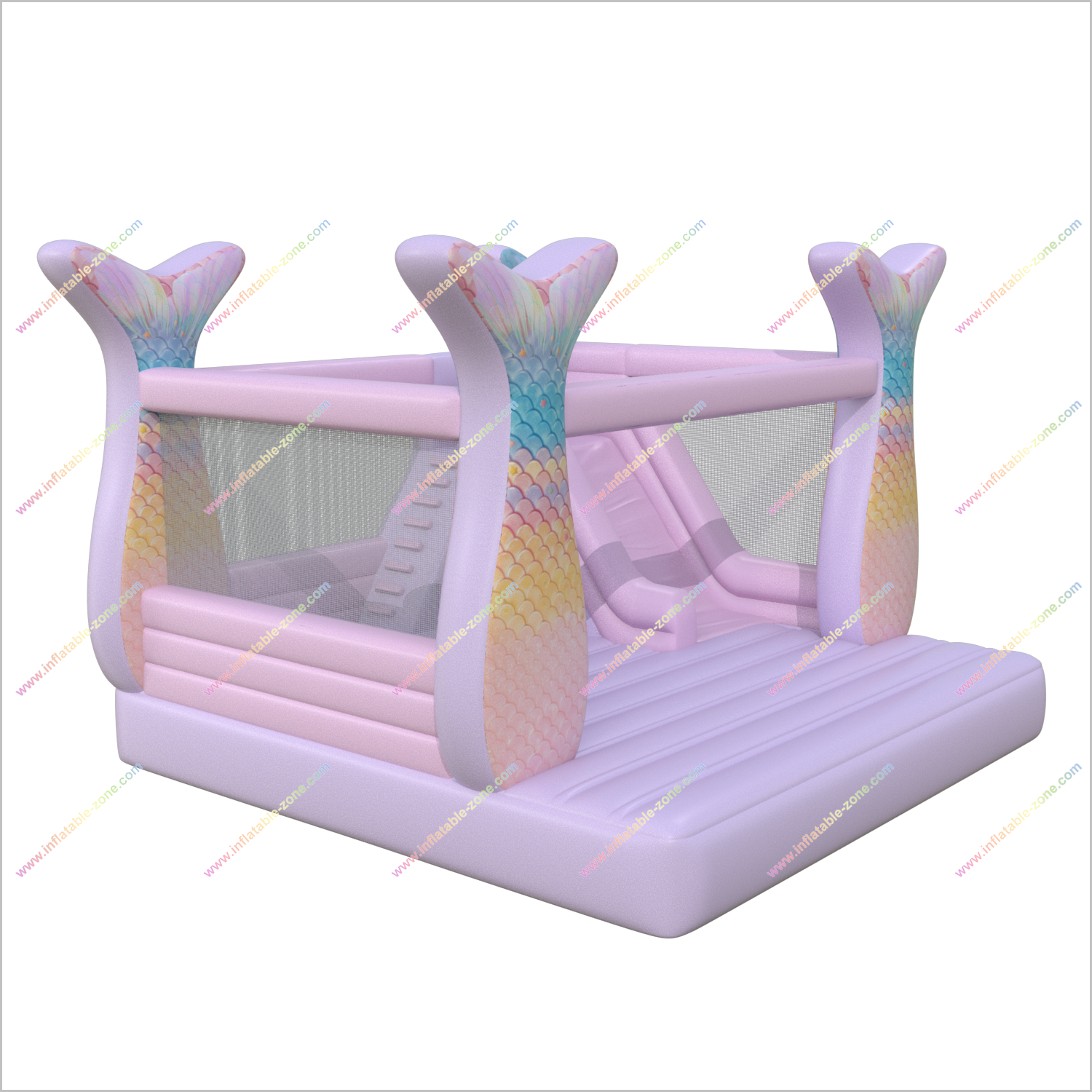 Princess Inflatable Bouncy House With Slides Combo Bouncer Mermaid Jumping Castle Inflatable Slides Rentals - Inflatable-Zone