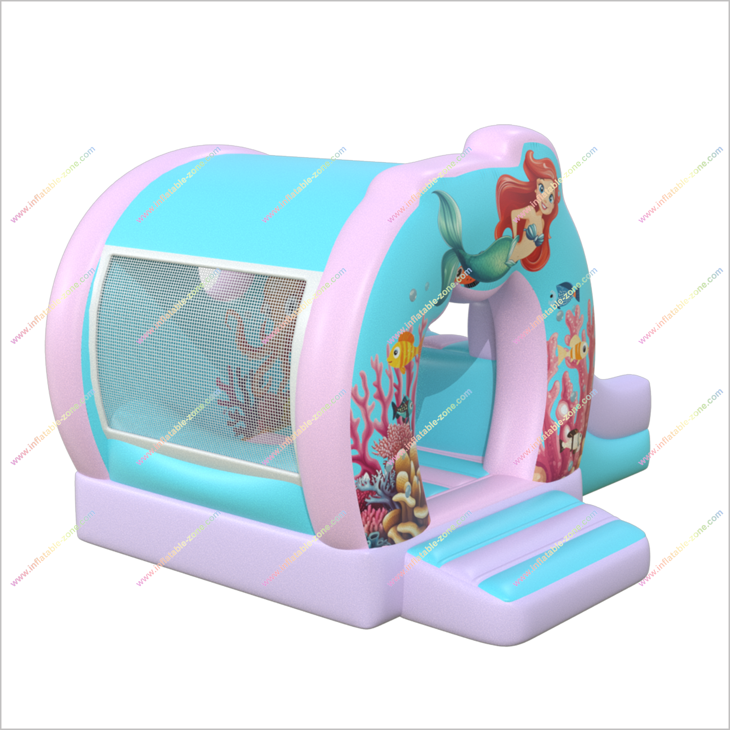 Ocean Under The Sea Inflatable Castle Indoor Jumper With Slide Rental Small Combo Slide Bounce House For Sale - Inflatable-Zone