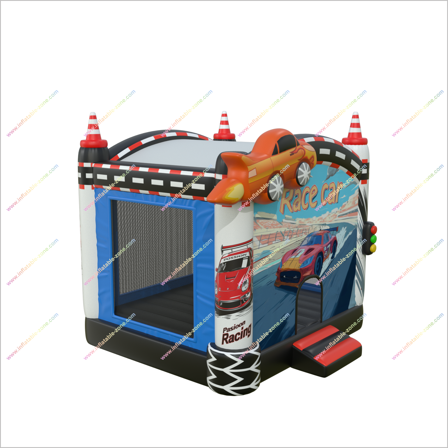 Race Car Themed Bounce House For Teenager Outdoor Inflatable Park Bouncy Castle Soft Play Hire - Inflatable-Zone