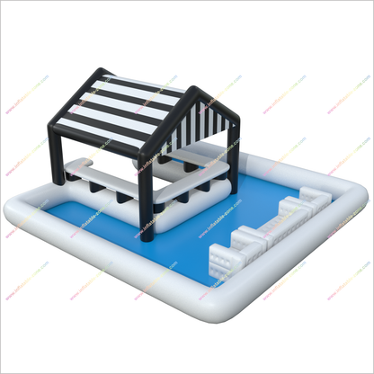 Water Rides Inflatable Pool Bar With Seats Leisure Sports Entertainment Floating Bar Table For Pool - Inflatable-Zone