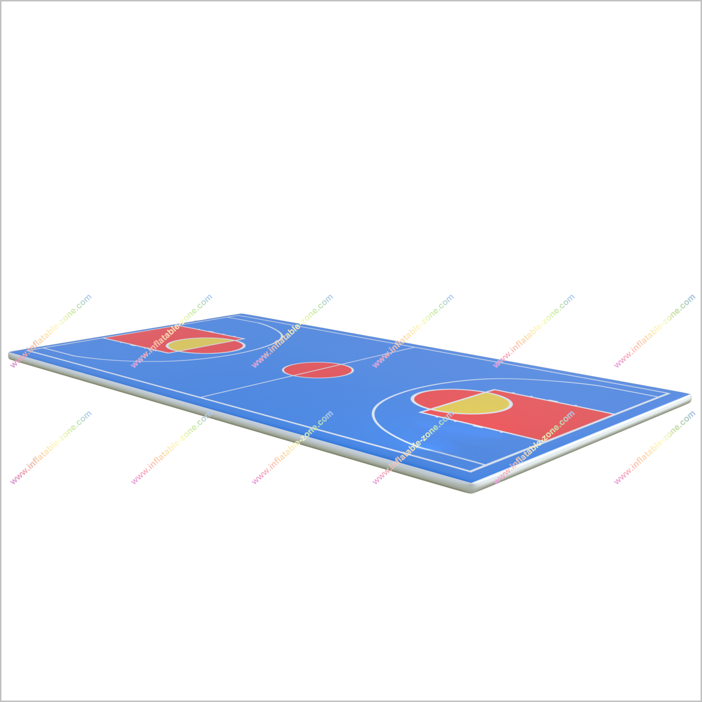 Portable Basketball Court Inflatable Gymnastics Equipment Adult Trampoline Park Inflatable Basketball Court For Sale