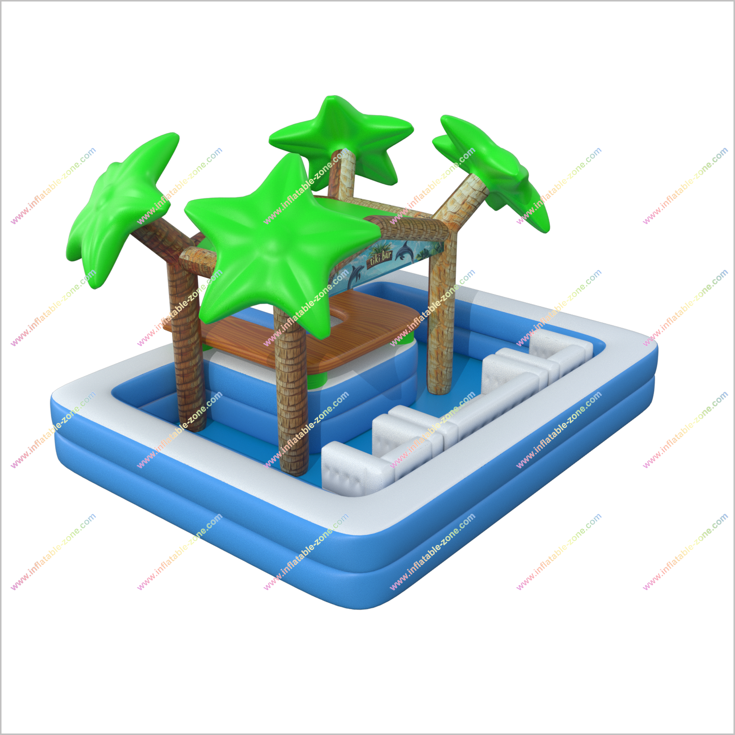 The Beach Tiki Bar Floating Pool Lounge Leisure Island Tiki Inflatable Bar Party Hire Near Me